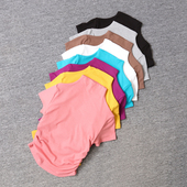 纯欲微高领运动上衣女瑜伽服短袖 紧身T恤褶皱跑步休闲瑜伽健身服