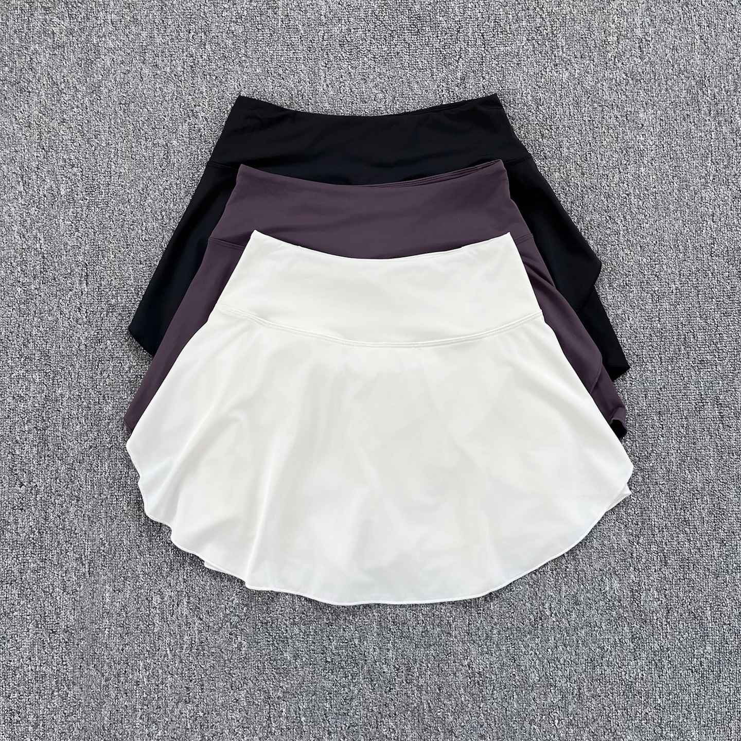 羽毛球运动裙子女速干宽松跑步健身服上衣薄款冰丝拉链口袋短裙夏