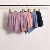 透气瑜伽健身裤 女带内衬防走光宽松中腰显瘦速干薄款 运动短裤 夏季