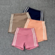 紧身收腹提臀瑜伽健身三分裤 女薄款 子 裸感高腰运动短裤 清爽一夏