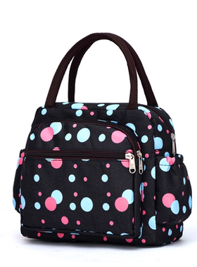 女包饭盒袋帆布手提包加厚防水便当包妈咪牛津布手拎妈妈包小布包