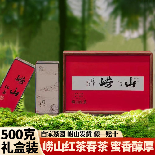 崂山红茶2026新茶春茶叶蜜香浓醇厚500g礼盒装山东青岛特产伴手礼