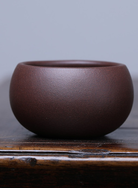 宜兴紫砂杯功夫茶杯 紫泥主人品茗杯客人杯 茶盏茶碗杯子小口杯单