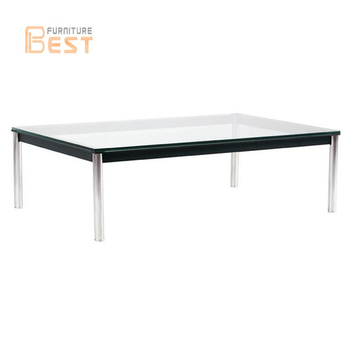 LC10 Le Corbusier table柯布西耶简约现代设计师钢化玻璃茶几