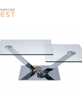 Astrolab Coffee Table Roche机械齿轮茶几设计师可旋转钢化玻璃