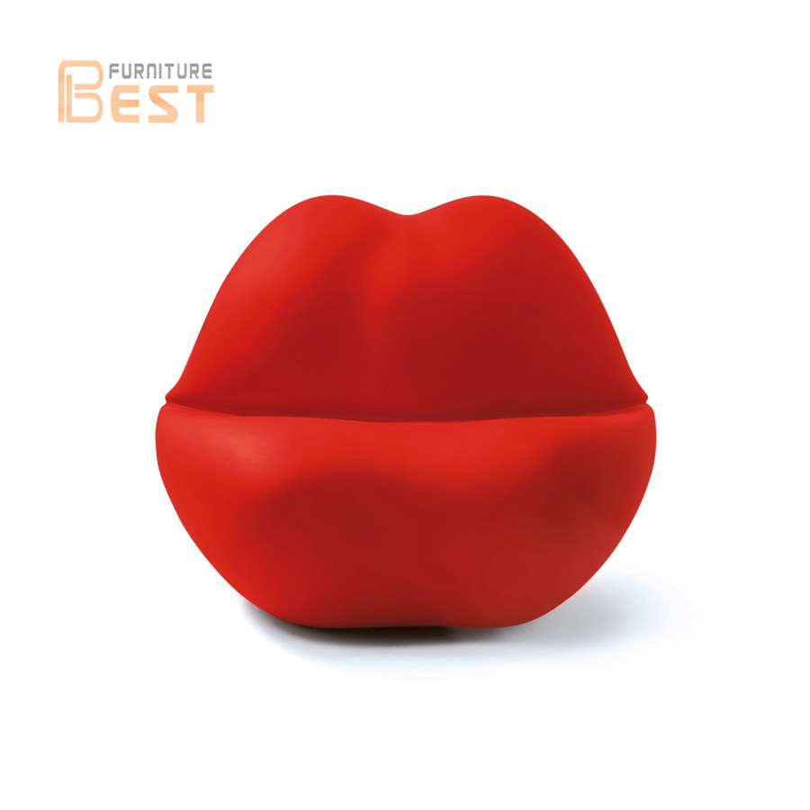 Lip sofa单人沙发轻奢北欧客厅简约现代办公商用洽谈嘴唇形