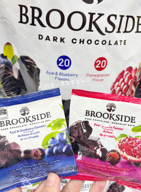 BROOKSIDE什锦果味夹心豆形黑巧克力1小包会员店分装尝鲜