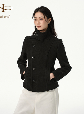 HPO-Half Psst One原创设计秋冬季新款气质高级感短款修身外套女