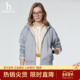 运动外套上衣 时尚 专柜正品 Hazzys哈吉斯连帽休闲卫衣女士春季