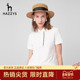 休闲短袖 T恤女 polo衫 夏季 专柜正品 Hazzys哈吉斯韩版