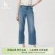 女春夏时尚 Hazzys哈吉斯牛仔裤 潮流舒适长裤 专柜正品