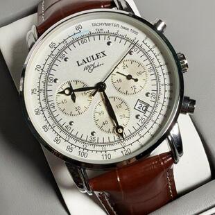 新款豪华品牌齐家柏林系列高版本多功能时尚商务飞行员石英手表