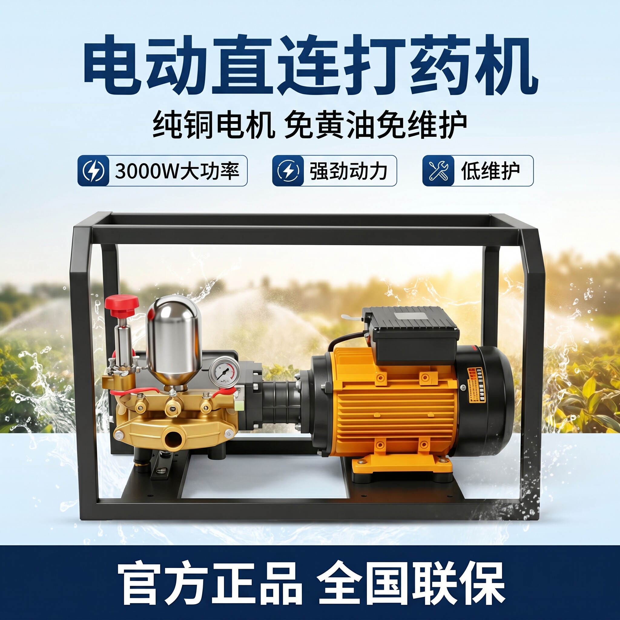 220V电动直连高压农用打药机