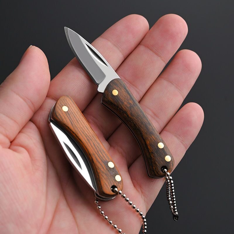 迷你小刀随身便携式折叠刀拆快递小刀户外刀具水果刀不锈钢小菜刀