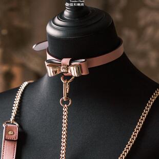 【洛丽塔】项圈男女choker配饰颈圈金属蝴蝶结高级感牵引项链