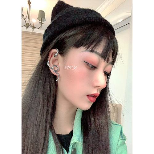 哥特暗黑朋克风ins灵蛇耳挂包邮