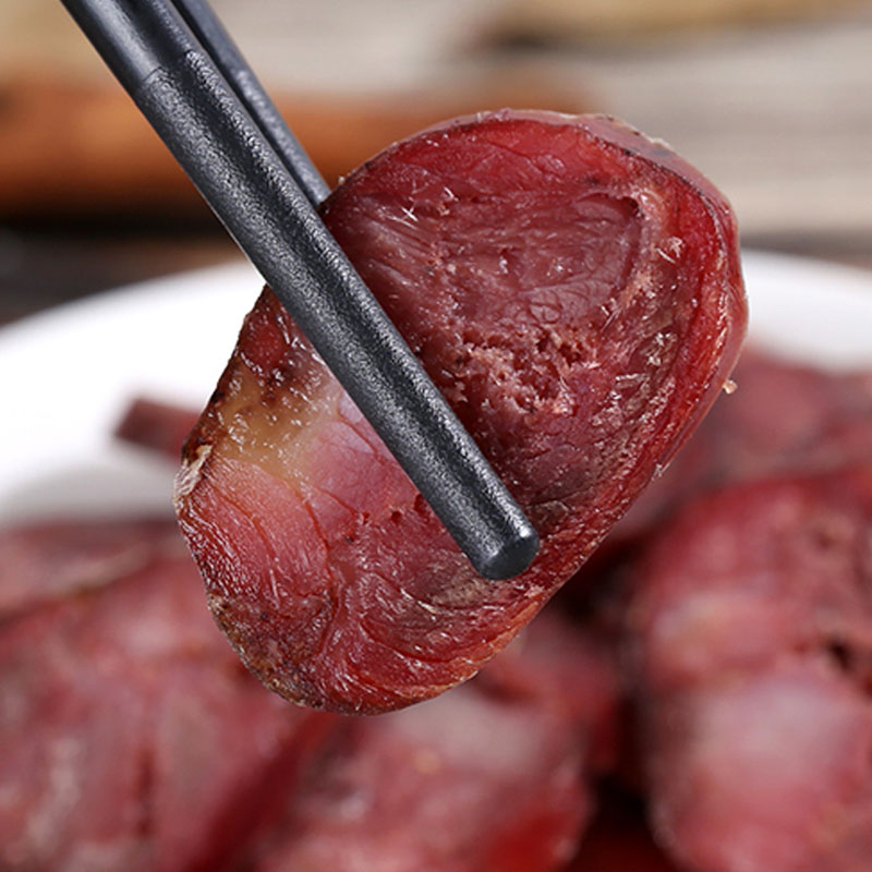 香肠咸味风干肠山东手工瘦肉熟开袋即食五香麻辣腊肠潍坊特产200g-封面