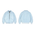 Blue genuine leather with cotton lining (heavy weight)