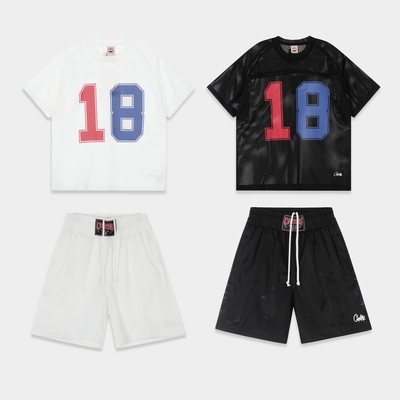 现货CORTEIZ球衣BOXY短袖T恤小领口美式CLEANFIT嘻哈CENTRALCEE