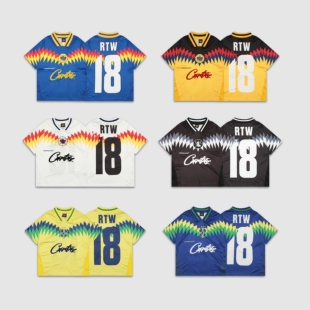 清仓现货CORTEIZ足球球衣短袖T恤复古CLEANFIT嘻哈BOXY美式DRILL