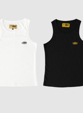 现货CORTEIZ恶魔岛华夫格纯棉弹力背心紧身嘻哈美式DRILL健身说唱