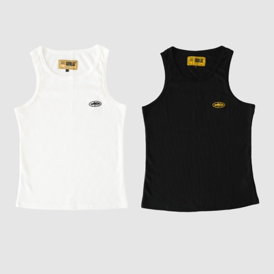 现货CORTEIZ恶魔岛华夫格纯棉弹力背心紧身嘻哈美式DRILL健身说唱