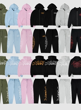 现货CORTEIZ恶魔岛连帽套装卫衣帽衫夹克外套嘻哈美式BOXY短宽