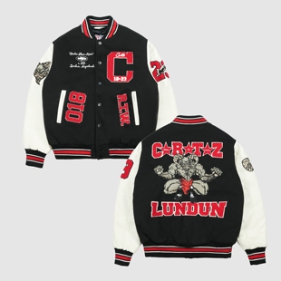 现货CORTEIZ恶魔岛夹棉嘻哈棒球夹克棉服外套BOXYFIT美式CLEANFIT