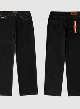 现货CORTEIZ恶魔岛原色牛仔裤BAGGY宽松直筒嘻哈美式CLEANFIT滑板