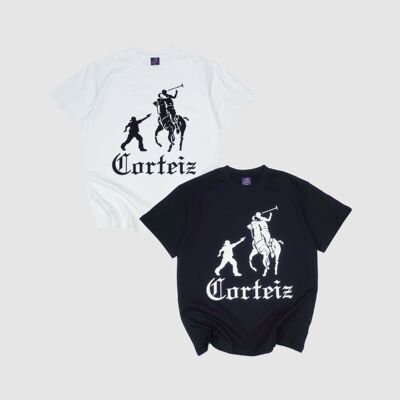 现货CORTEIZ恶魔岛短袖T恤修身嘻哈美式DRILL紧身健身小领口