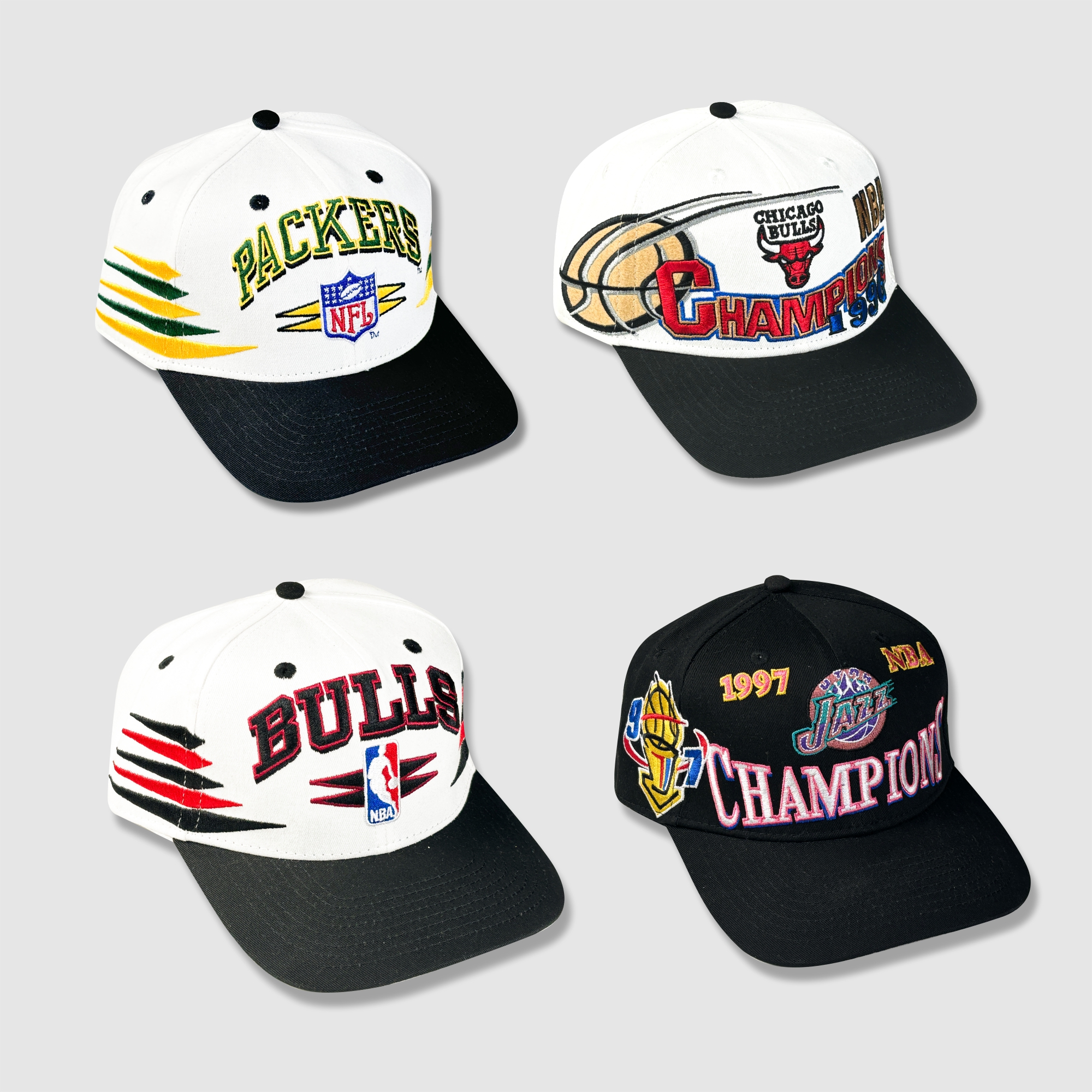 国内现货VINTAGE棒球帽SNAPBACK夺冠纪念鸭舌帽可调节美式复古