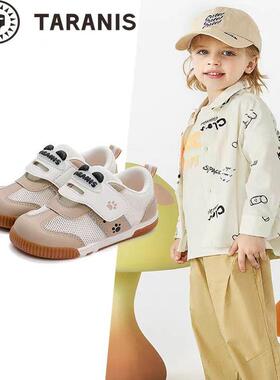 泰兰尼斯春季新款叫叫鞋男女童学步鞋可爱防踢舒适软底T02T5A5946