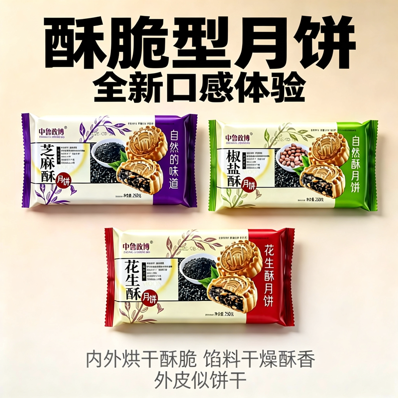 中鲁政博菏泽成武酥脆型月饼