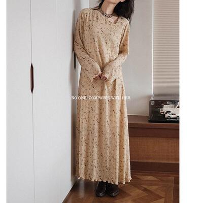 原创小众设计雅丹风连衣裙蕾丝