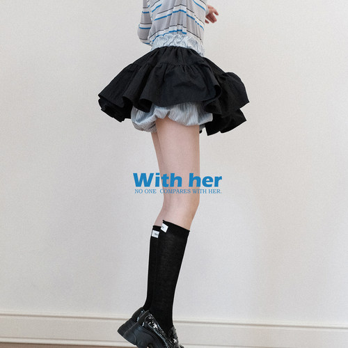 与她原创设计芭蕾舞蹈蓬蓬裙裤