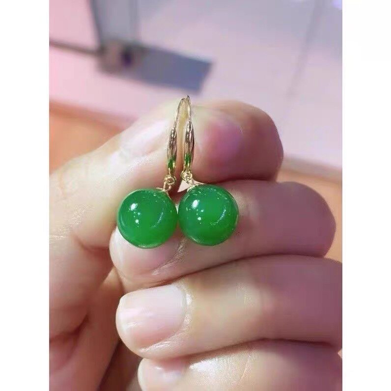 天然南洋海水黑珍珠18k耳环大颗粒耳环澳洲耳钉黑珍珠耳坠女款