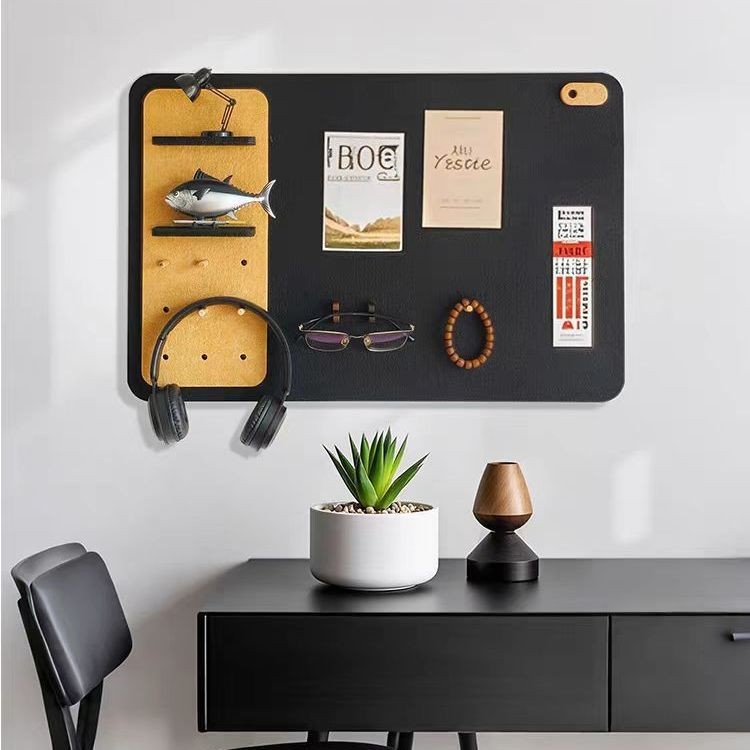 免打孔毛毡板展示板墙面装饰照片墙置物架收纳架自粘宿舍定制墙贴