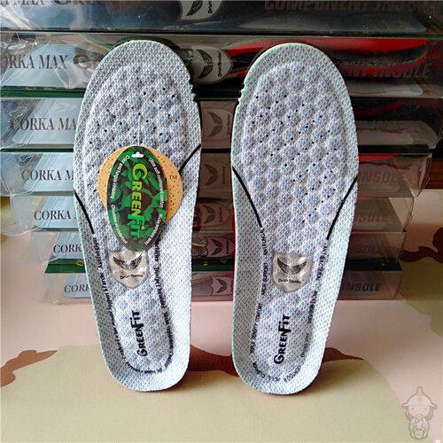 君洛克绿桑薄荷防臭登山防震鞋垫