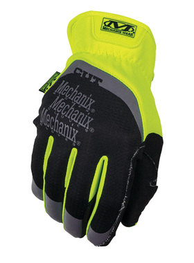 超级技师SFF-C91荧光防割工作手套fastfit D5快速脱卸高可视度