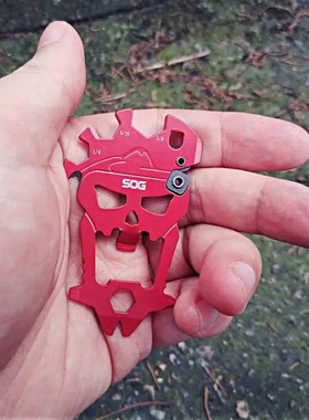 美国索格SOG骷髅头多功能组合小工具SM1001-CP 多用EDC便携钥匙扣