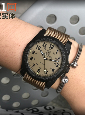 5.11探路者手表56623夜光表不锈钢511防水表军表户外休闲时尚