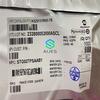 KSZ9131RNXI-TR 以太网芯片 封装： QFN-48