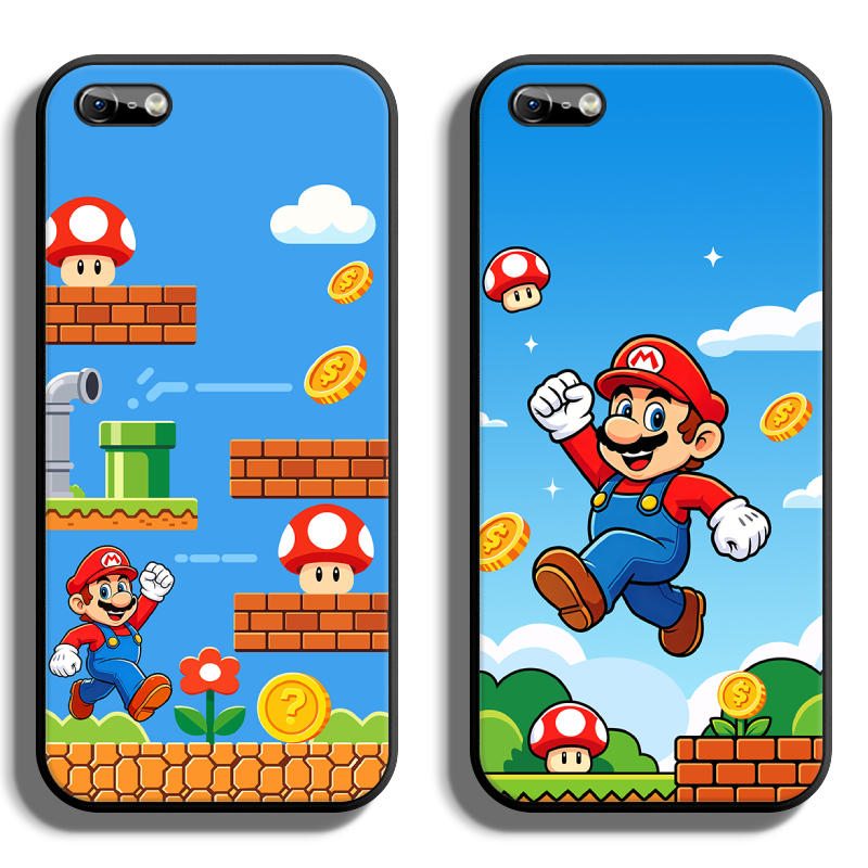 适用iphone5手机壳iPhone苹果5S保护套4全包4s防摔软定制薄硅胶马里奥情侣新款创意卡通潮简约个性时尚男女高