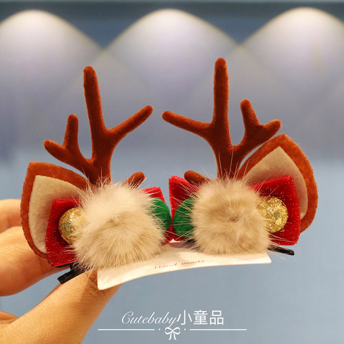 可爱森系鹿角圣诞节儿童头箍