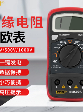 滨江数字式绝缘电阻测试仪新能源绝缘表电子兆欧表500v1000v摇表