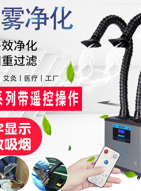 电烙铁吸烟仪焊接焊锡抽烟机移动式工业激光烟雾净化器SP-631