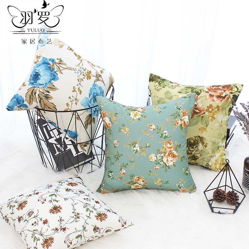 Luo Yu sofa Cushion backrest Pastoral wind automobile Pillowcase Bedside Pillow Office Siesta pillowin the Home Fabric , Pillow/Pillow  category - from Buy2taobao.com to provide professional Taobao agent buy service