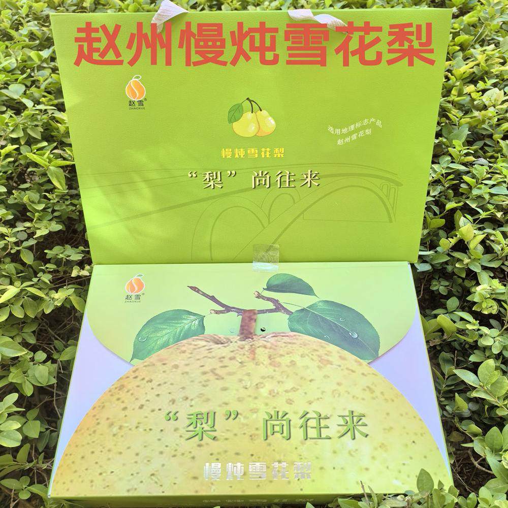 赵雪慢炖雪花梨冰糖银耳红枣枸杞雪花梨水果罐头开盖即食礼盒