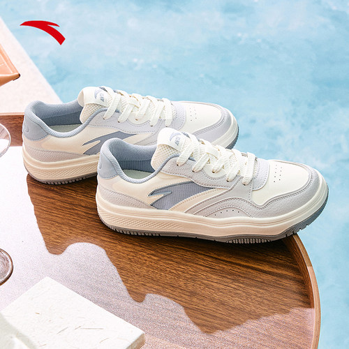 安踏街顽2男经典撞色小白鞋板鞋