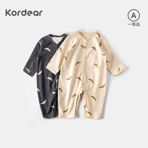 巨舒适百搭A类纯棉长袖连体衣